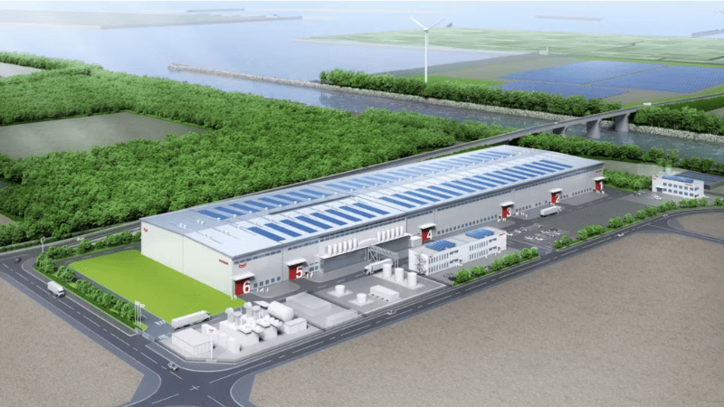 Rendering of Yanmar’s planned generator plant in Kitakyushu